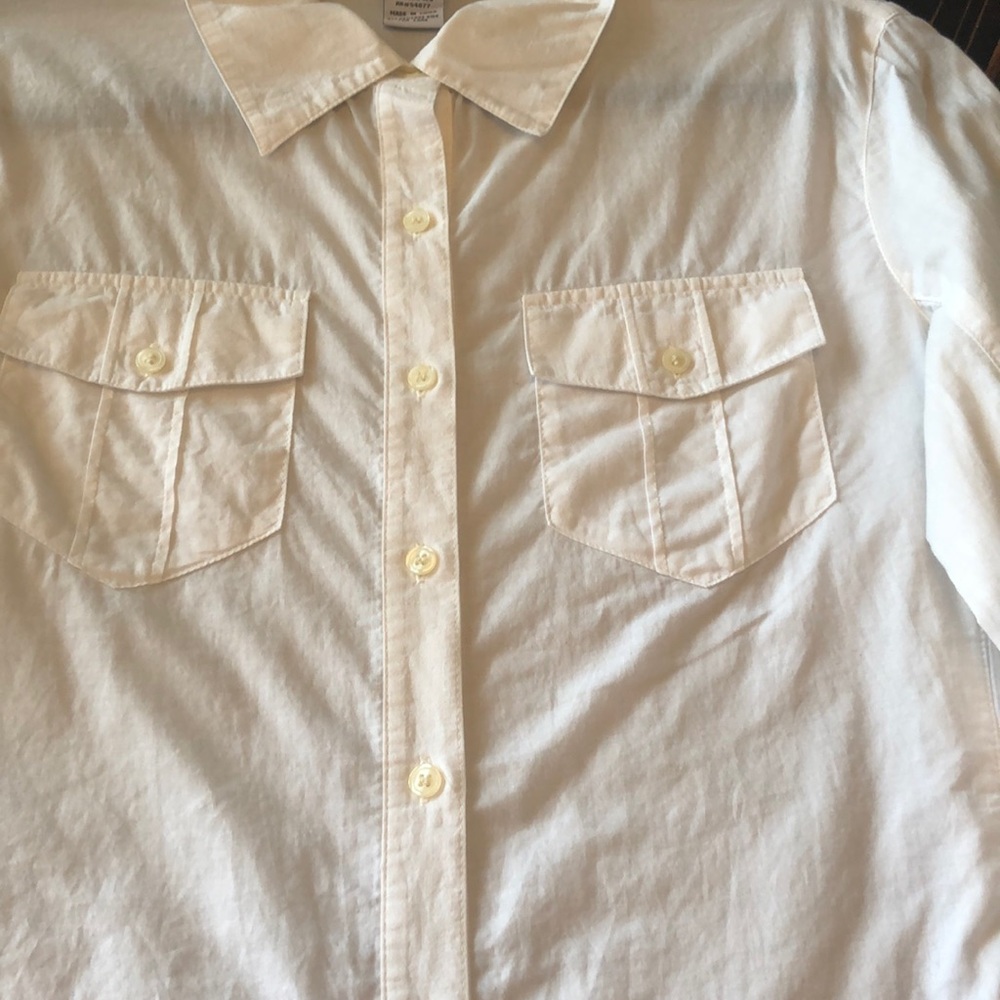 CAbi Med white button down 3/4 sleeve 100% cotton - Picture 3 of 7